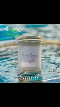 a jar of sanded soap in the water